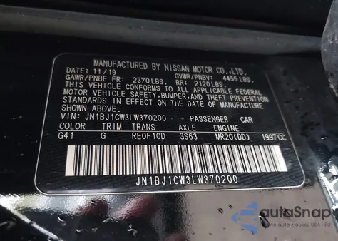 2020 Nissan Rogue Sport S Awd Xtronic Cvt from USA, damaged, VIN JN1BJ1CW3LW370200